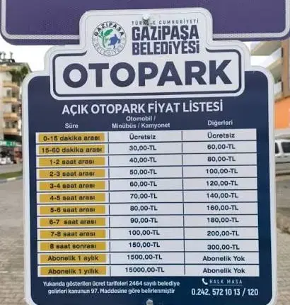 Gaziantep Ölçer Yediemin Otoparkı Otopark Ücreti 2026 Güncel Fiyatlar