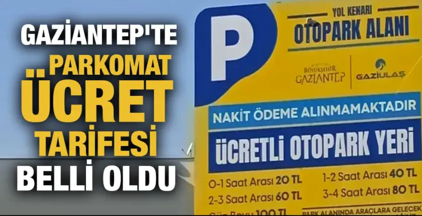 Gaziantep Şehitkamil Belediyesi Araç Parkı Otopark Ücreti 2026 Güncel Fiyatlar