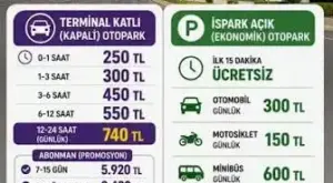 Sabiha Gökçen Otopark Ücreti 2026 Güncel Tarifeler